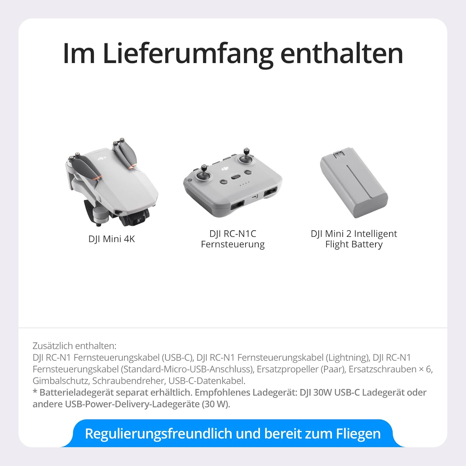 DJI Mini 4K Drohne mit 4K UHD Kamera thumbnail 4