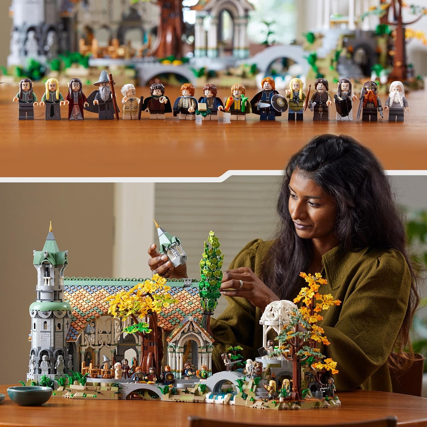 LEGO Herr der Ringe – Rivendell (10316), großes Sammlerset mit 15 Minifiguren. thumbnail 2