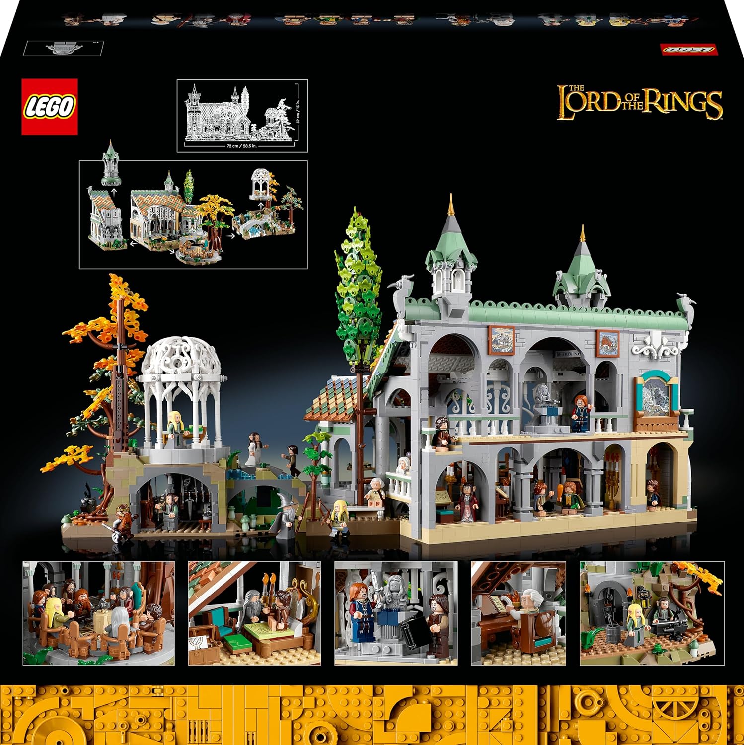 LEGO Herr der Ringe – Rivendell (10316), großes Sammlerset mit 15 Minifiguren. thumbnail 4